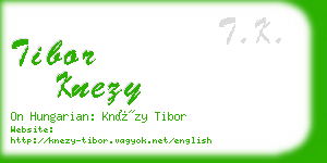 tibor knezy business card